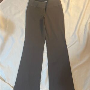 Express Women's Dark Gray Flare Pants
